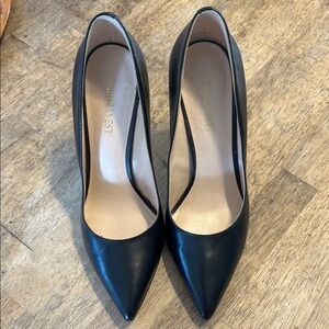 Nine West Black Leather Heels